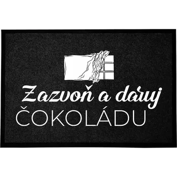 Rohožka Rohožka Černá Dej Čokoládu Dárek 60x40 cm