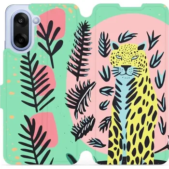 Pouzdro na mobilní telefon Flipové pouzdro Mobiwear - OnePlus Nord CE5 - VP52S Jaguár (Knížkové flip pouzdro, obal, kryt na mobil OnePlus Nord CE 5 - VP52S Jaguár, materiál Umělá kůže + TPU - ochrana 360°, stojánek, silikonová vanička, magnetické zavírání)