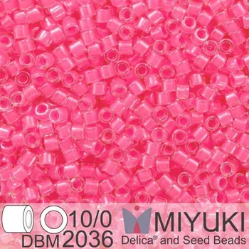 Korálek Korálky Miyuki Delica 10/0. Barva Luminous Cotton Candy DBM2036. Balení 5g.