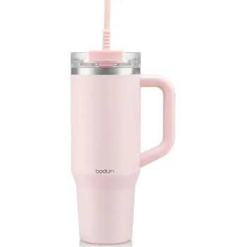 Termoska Termohrnek Quencher TRAVEL MUG Tumbler 1,2 l růžový, Rose - BODUM (Termohrnek Quencher H2.O FlowState Tumbler 1200 ml Rose - BODUM)