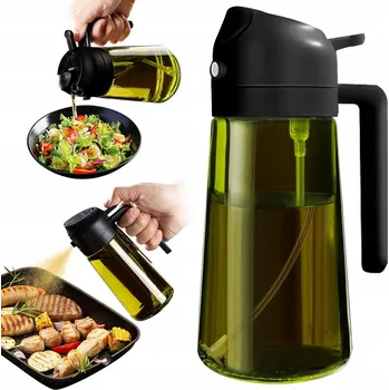 Obraz Objemný rozprašovač a dávkovač 2v1 na olej z octového oleje SKLO 470 ml