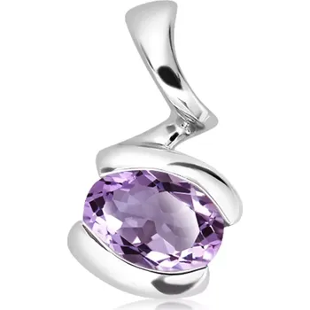 Přívěsek Severie S Ametyst - stříbrný přívěsek s ametystem
