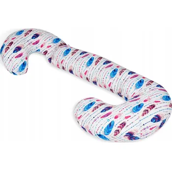 Polštář Polštář polštář na kojení, multifunkční (vzor barevné peříčka)