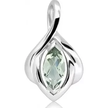Přívěsek Amáta S Green Amethyst - stříbrný přívěsek se zeleným ametystem