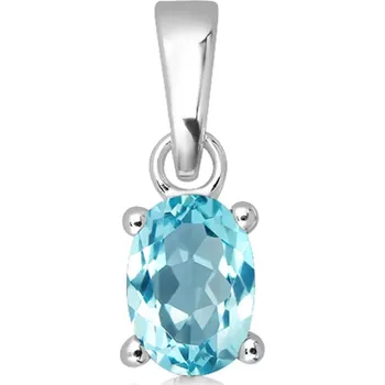 Přívěsek Terva S Blue Topaz - stříbrný přívěsek s modrým topazem