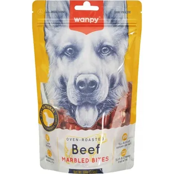 Pamlsek pro psa Wanpy Marbled Beef Bites Pamlsek z Hovězího Masa 100 g