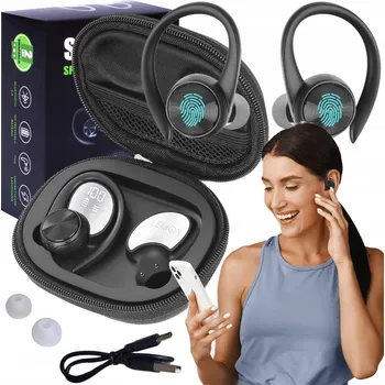 Sluchátka Bezdrátová sluchátka LEMON POT J92 náušní černá s pouzdro