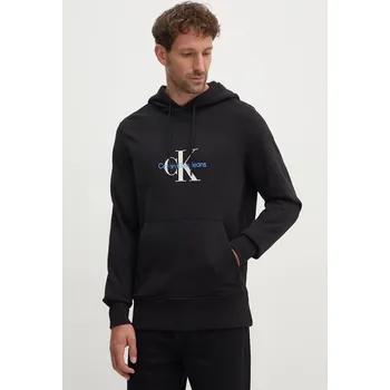 Pánská mikina Bavlněná mikina Calvin Klein Jeans J30J326875 černá 99X, vel. M