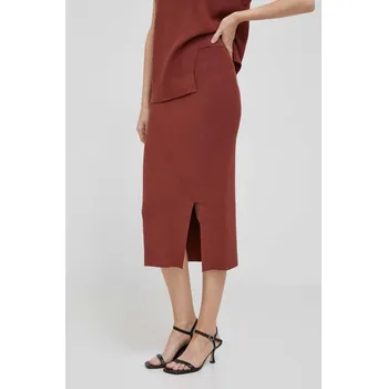 Dámská sukně Sukně Dkny červená barva, maxi P3GRAK15 92X, vel. XS