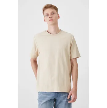 Pánské tričko Bavlněné tričko Medicine pánské, béžová barva RS25.TSM023 08X, vel. XL