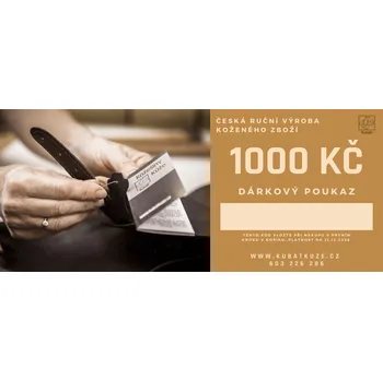 Dárkový potravinový koš Dárkový poukaz KUBÁT - 1000Kč