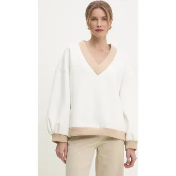 Dámská mikina Mikina Answear.LAB dámská, béžová barva, hladká 010159.FWK 01X, vel. S/M