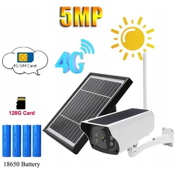 Bezpečnostní kamera SOLÁRNÍ GSM 4G KAMERA NA SIM KARTU 5MPX IR