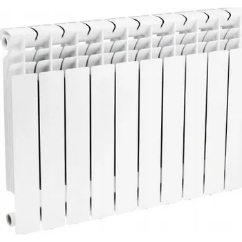 Radiátor Hliníkový radiátor Lider 725 W bílý 750 x 560 x 75 mm - boční připojení