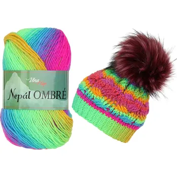 Příze Vlna Hep Nepál Ombré 7423