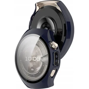 Pouzdro na mobilní telefon Pouzdro s vestavěným sklem Bizon pro Huawei Watch 5 46 mm, pouzdro, pouzdro