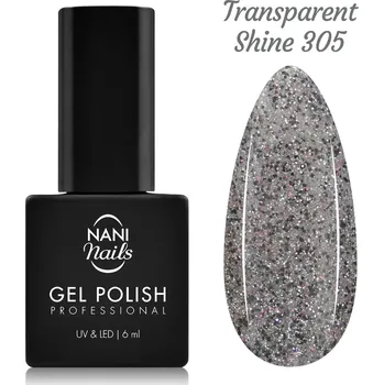 Lak na nehty NANI gel lak 6 ml - Transparent Shine
