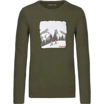 Pánská móda Pánské tričko Almgwand ALPRECHTALM - khaki M