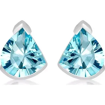 Šperk Nazar S Blue Topaz - stříbrné náušnice s modrým topazem