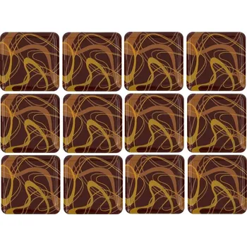 Čokoláda Cake Masters Čtverečky z hořké čokolády Ornamenty 12ks