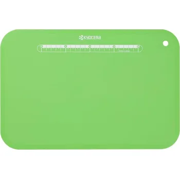 Kyocera krájecí deska 370×250mm zelená Krájecí deska, prkénko, ohebná, 370×250×2mm, plast, zelená CC-100GR