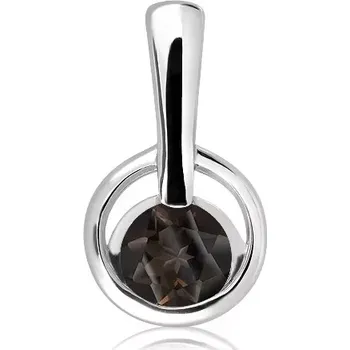 Přívěsek Efin S Smoky Quartz - stříbrný přívěsek s quartzem