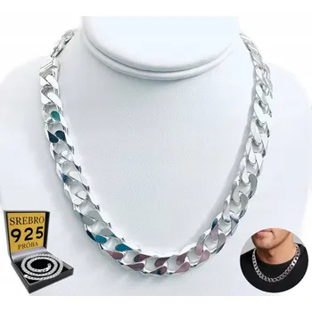 Řetízek Řetízek pánský stříbrný pancr 925 diamantovaný 45 cm 9 mm