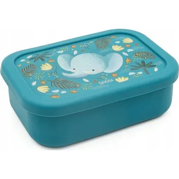 Svačinový box Silikonová krabička na svačinu SASSI Slon pro děti