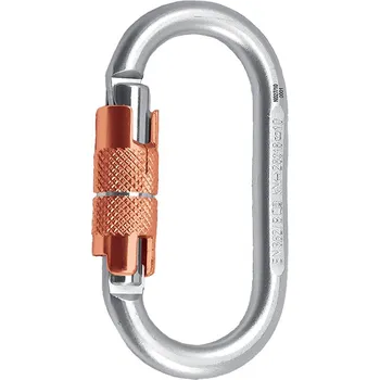 karabina Rock Empire Ocelová karabina O KL-3T stříbrná