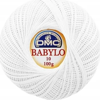 Příze Dmc háčkovací příze Babylo 10 bílý B5200 100g 533m