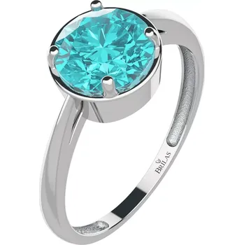 Prsten Creak S Blue Topaz - prsten ze stříbra s modrým topazem