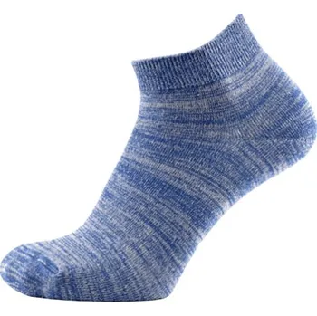 Pánské ponožky KNITVA Sportovní kotníčkové ponožky s melírem FITO melír modrý 37