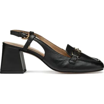 Dámské lodičky Kožené lodičky Geox D CORONILLA černá barva, na podpatku, s odkrytou patou, D55D1A 000TU C9999 D55D1A.000TU.C9999 99X, EUR 39