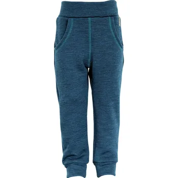 Crawler Merino tepláky s kapsami dětské Petrolejový melír Velikost: 116-122/128