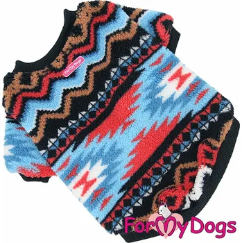 Obleček pro psa FOR MY DOGS Tričko ORNAMENT, multicolor Velikost: 18/XL