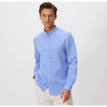 Pánská košile Reserved - Košile regular fit z&nbsp;egyptské bavlny - modrá - TH543-55X - TH543-55X-L