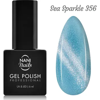 Lak na nehty NANI Cat Eye gel lak 6 ml - Sea Sparkle