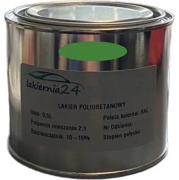 Lak na dřevo Barva Průmyslová polyuretanová barva, polyuretanový lak polomat 0,5l 2:1 RAL 6017