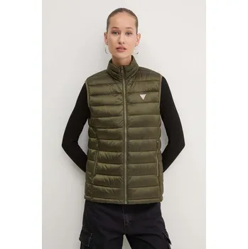 Dámská vesta Vesta Guess Jeans zelená barva, W4YN11 WG922 W4YN11.WG922 78X, vel. S