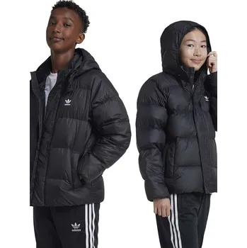 Dětská péřová bunda adidas Originals DOWNACKET ELO IY7498 černá 99X, vel. 170