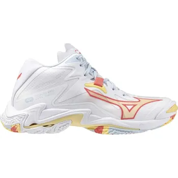 Dámská sálová obuv Mizuno Wave Lightning Z8 Mid W V1GC240530 - white/calypso coral/pale banana 38