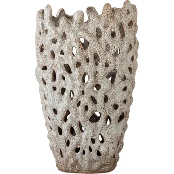 Váza Dekorativní váza Bloomingville Eunice 22,5 x 37 cm 82072439 béžová 02X