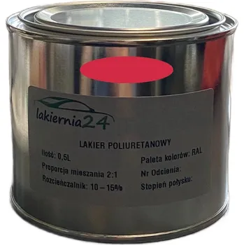 barva a nátěr na dřevo Barva Průmyslová polyuretanová barva, polyuretanový lak lesklý 0,5l 2:1 RAL 3018