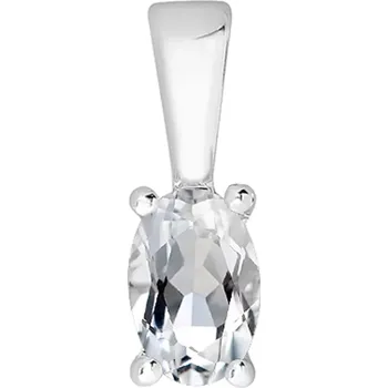 Přívěsek Niverni S White Topaz - stříbrný přívěsek s bílým topazem