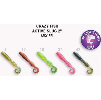 Umělá nástraha Crazy Fish Active Slug 2 5cm barva mix M85