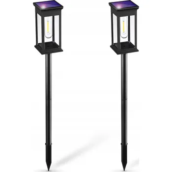 Venkovní osvětlení Solární lampa zapichovací Interlook černá 60 cm 2 ks