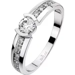 Ivone White Briliant - zlatý prsten zdobený kamínky