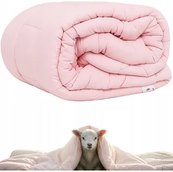 přikrývka Zimní Přikrývka 140x200cm Ovčí Vlna Teplá Silná Měkká z Ovčí Vlny PL