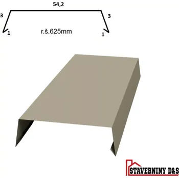 Plech atika rš: 625 mm délka 2m (plech na zeď)