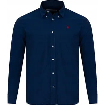 Pánská košile U.S. Polo Assn. pánská košile casual SMIT s dlouhým rukávem regular střih bavlna velikost L